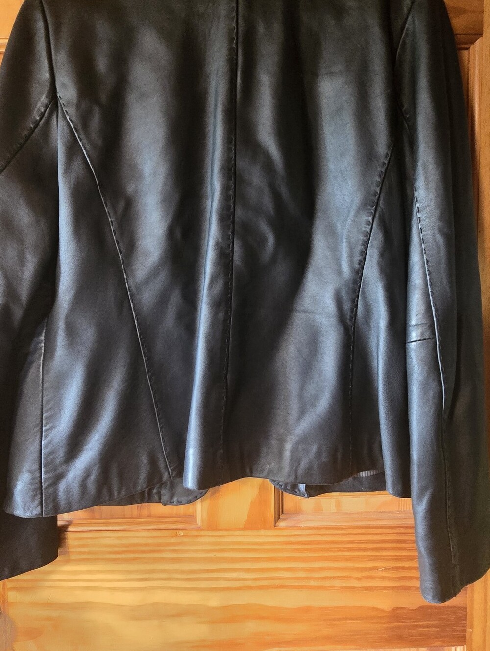 Vintage Sonoma Lambskin Genuine Leather Jacket Whipstitch XL - Picture 10 of 11